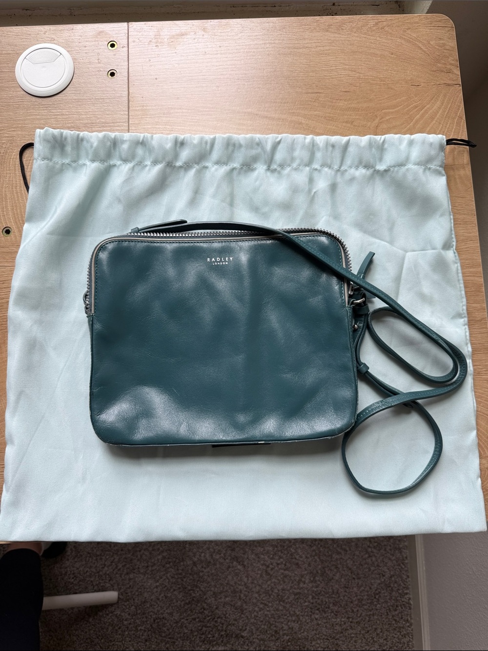Radley London Blue Crossbody Bag with Sleek Design
